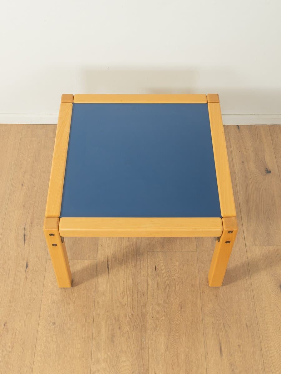 Coffee Table Profilsystem, beech, blue Formica, Flötotto, Germany, 1970s. - 278635
