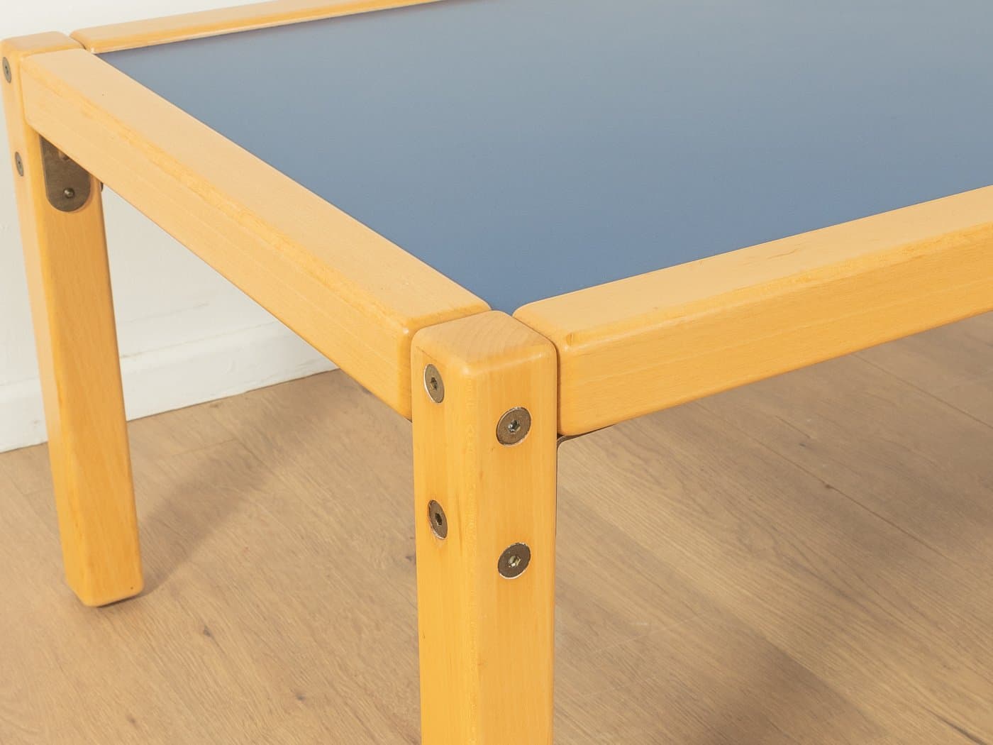 Desk Profilsystem, beech beige, blue Formica, Flötotto, Germany, 1970s. - 278629