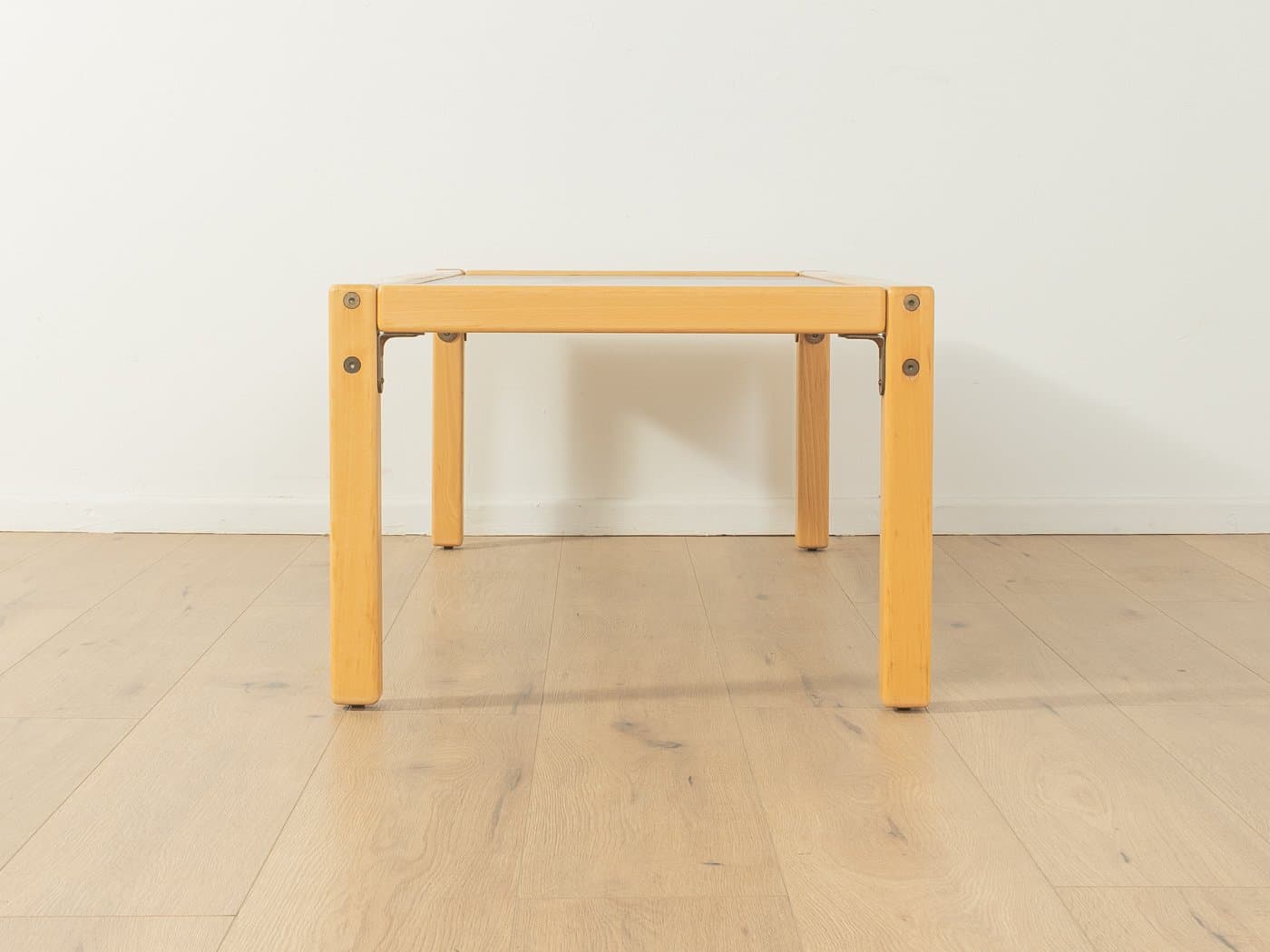 Desk Profilsystem, beech beige, blue Formica, Flötotto, Germany, 1970s. - 278627