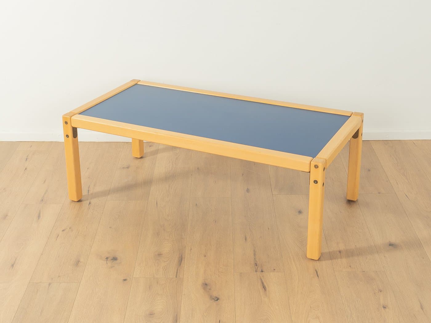 Desk Profilsystem, beech beige, blue Formica, Flötotto, Germany, 1970s. - 278630