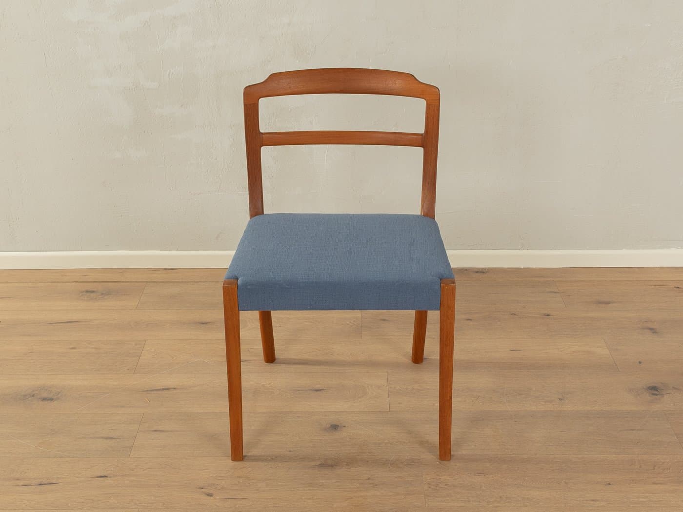 Zestaw pięciu krzeseł jadalnianych, multikolor, teak, tkanina, proj. O. Wanscher, Dania, lata 60. - 278601