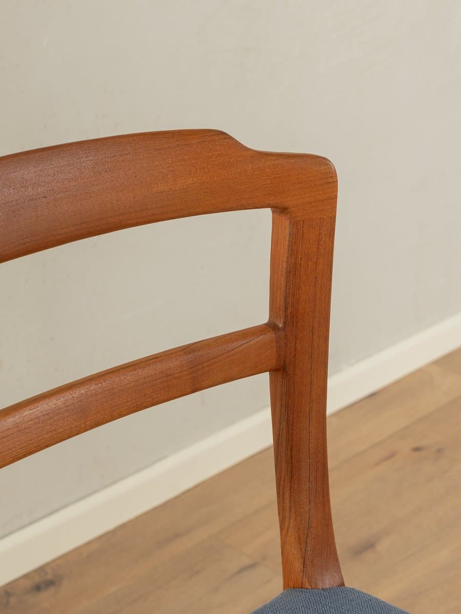 Zestaw pięciu krzeseł jadalnianych, multikolor, teak, tkanina, proj. O. Wanscher, Dania, lata 60. - 278604