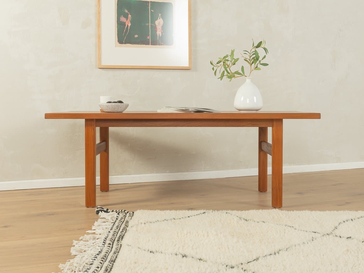 Stolik kawowy, brązowy, teak, Dania, lata 60. - 278570