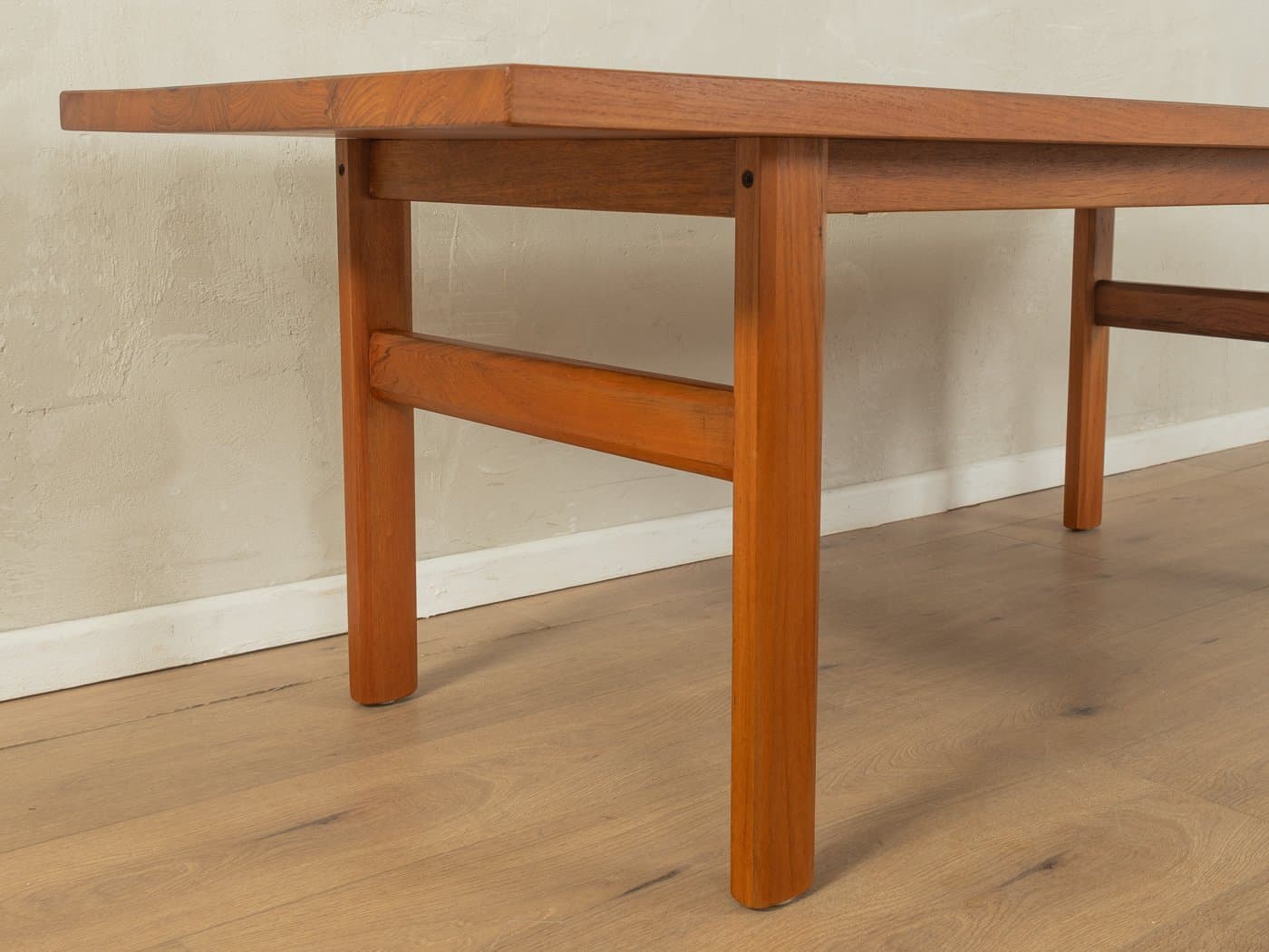 Stolik kawowy, brązowy, teak, Dania, lata 60. - 278573