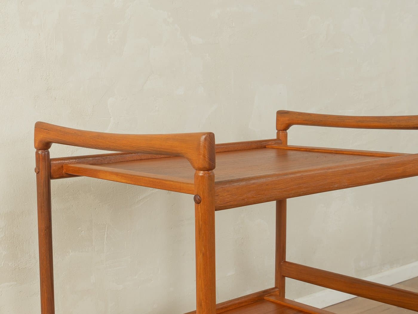 Barek na kółkach, teak brązowy, Dania, lata 60. - 278551