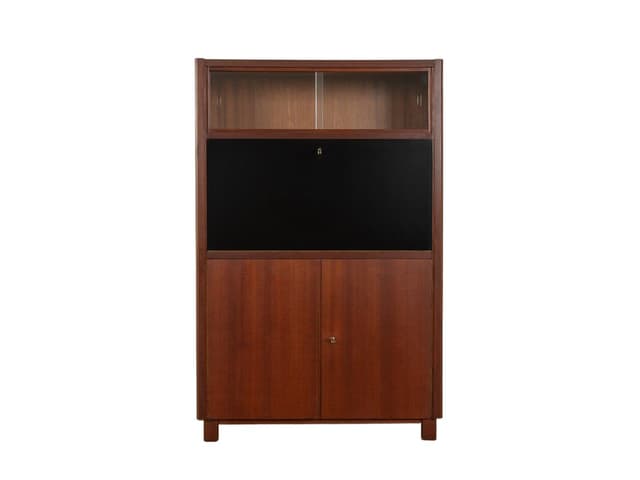 Sekretarzyk, brązowy, drewno, Niemcy, lata 50. - WYMIARY