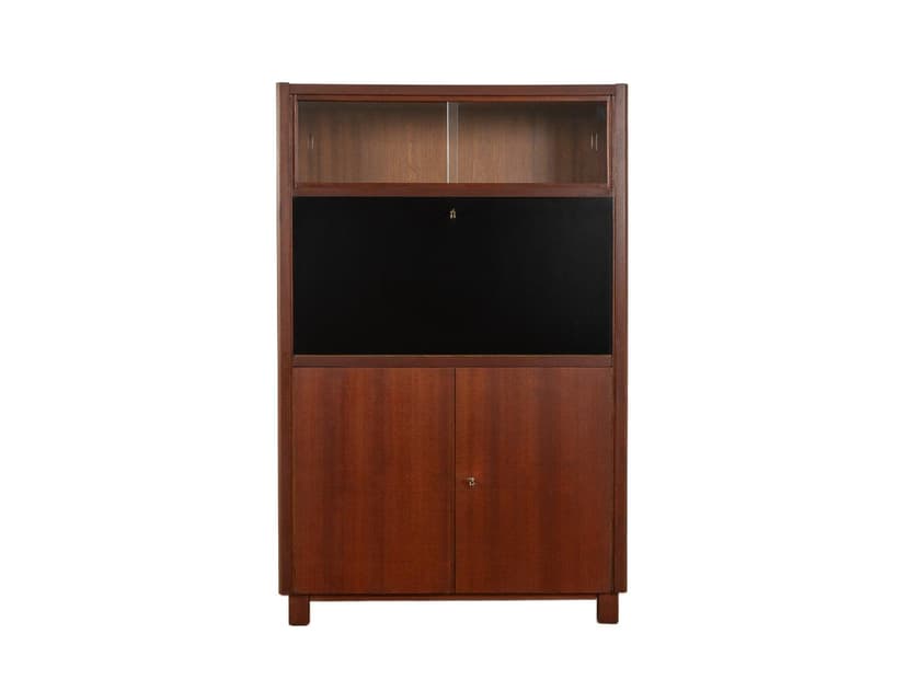 Sekretarzyk, brązowy, drewno, Niemcy, lata 50.