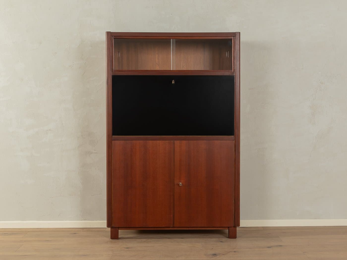 Sekretarzyk, brązowy, drewno, Niemcy, lata 50. - 278487