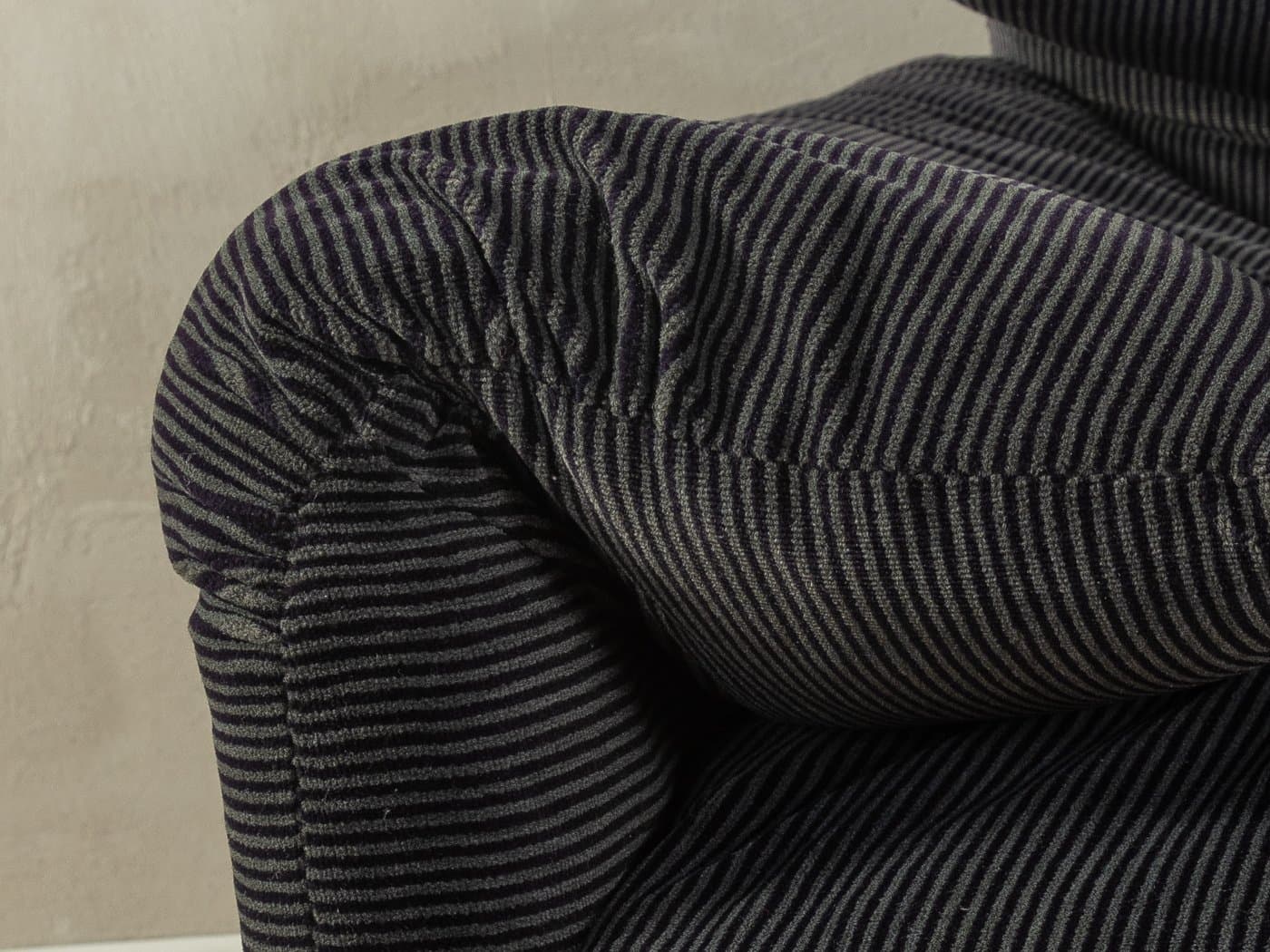 Sofa Maralunga 675, szary, sztruks, proj. V. Magistretti, Cassina, Włochy, lata 70. - 278482