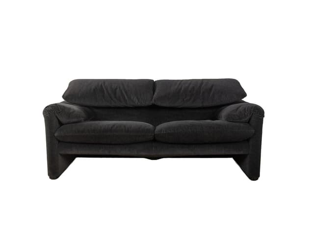 Sofa Maralunga 675, szary, sztruks, proj. V. Magistretti, Cassina, Włochy, lata 70. - WYMIARY