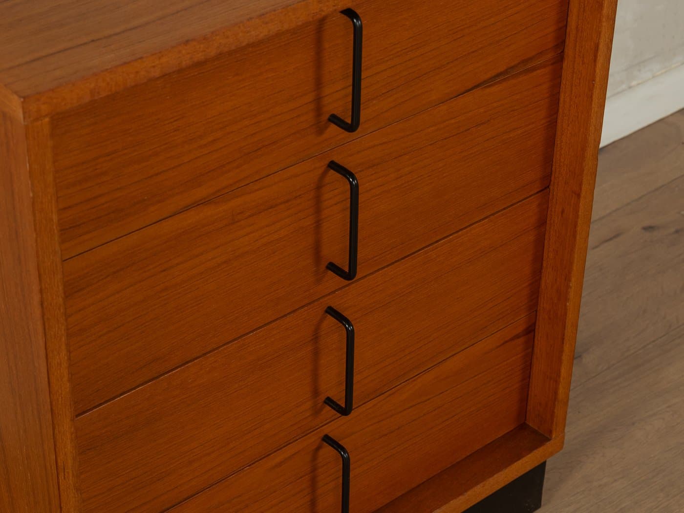 Komoda, teak brązowy, proj. G. Renkel, Niemcy, lata 60. - 278462