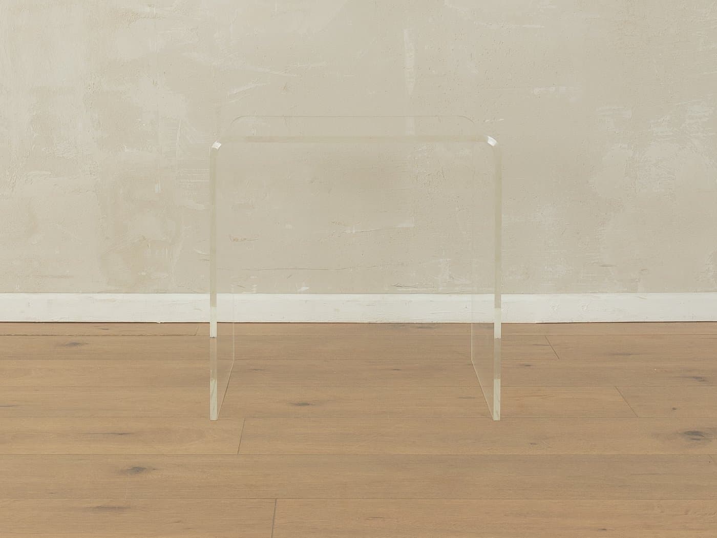 Stolik boczny, transparentny, akryl, Niemcy, lata 60. - 278364