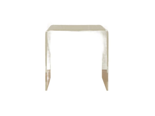 Stolik boczny, transparentny, akryl, Niemcy, lata 60. - WYMIARY