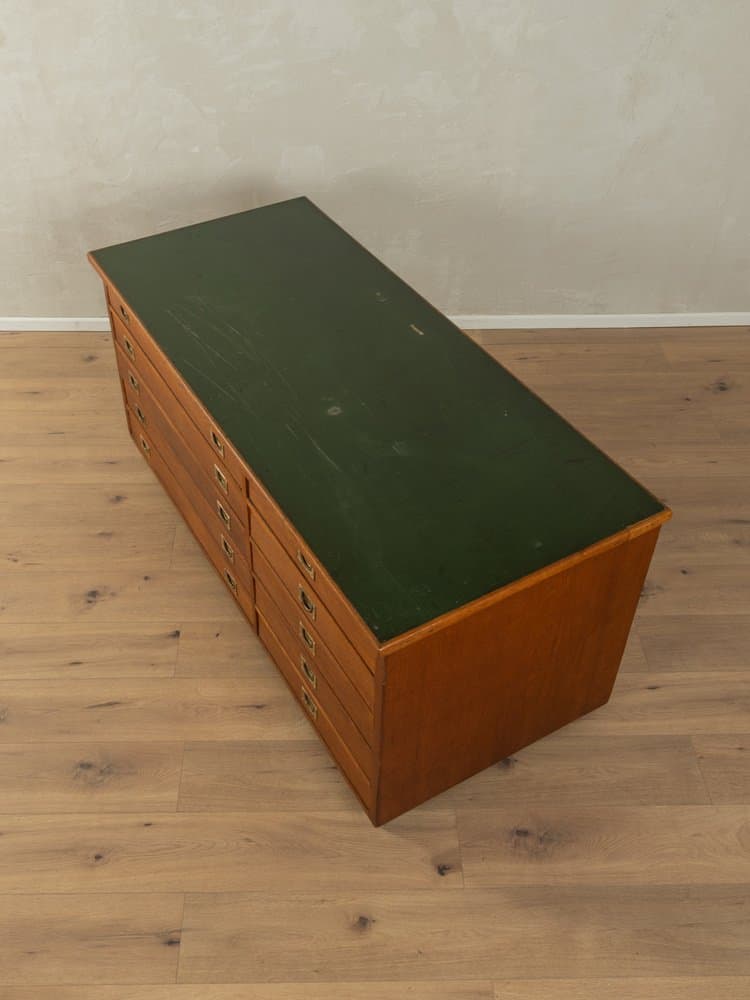 Komoda Mid-Century, brązowy, drewno, Niemcy, lata 50. - 278299