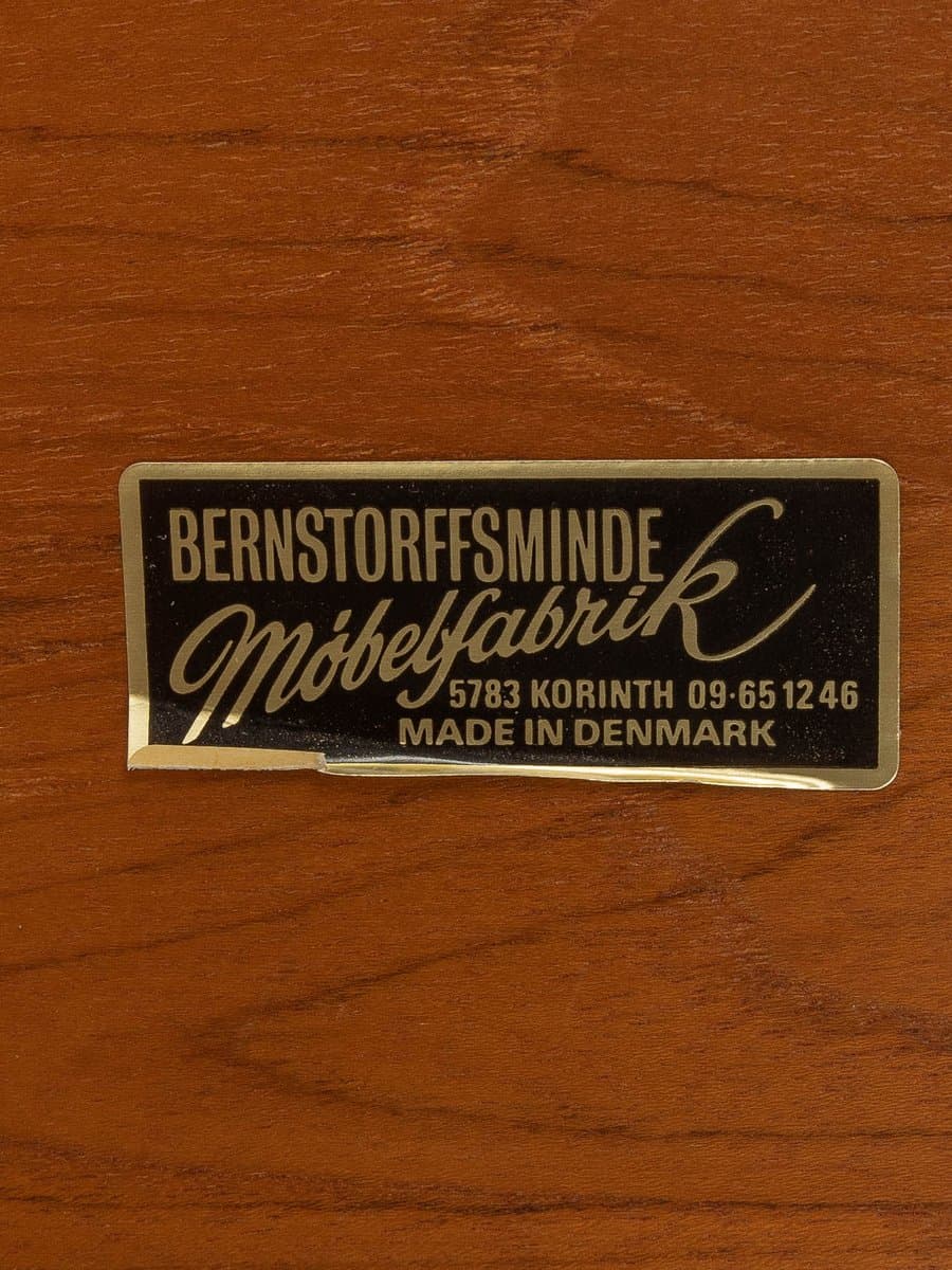 Wózek barowy, brązowy, teak, proj. P. Hundevad, Dania, lata 60. - 278275