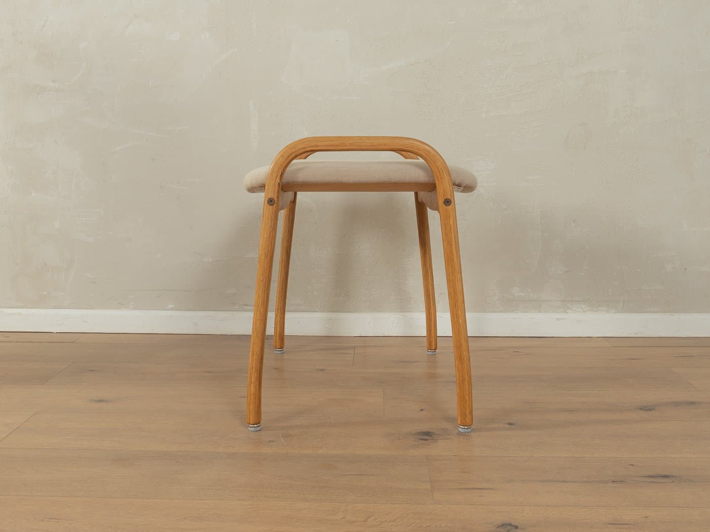 Zestaw fotel i podnóżek Lamino, beżowy, dąb, teak, proj. Y. Ekström, Swedese, Szwecja, lata 50. - 278236