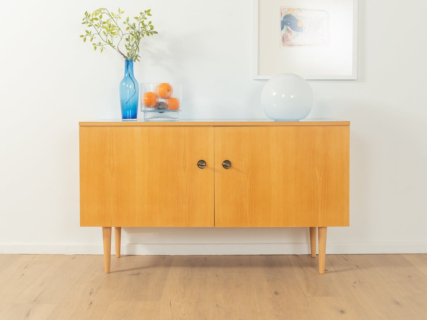 Kredens, niebieski, czereśnia, Niemcy, lata 50. - 278225