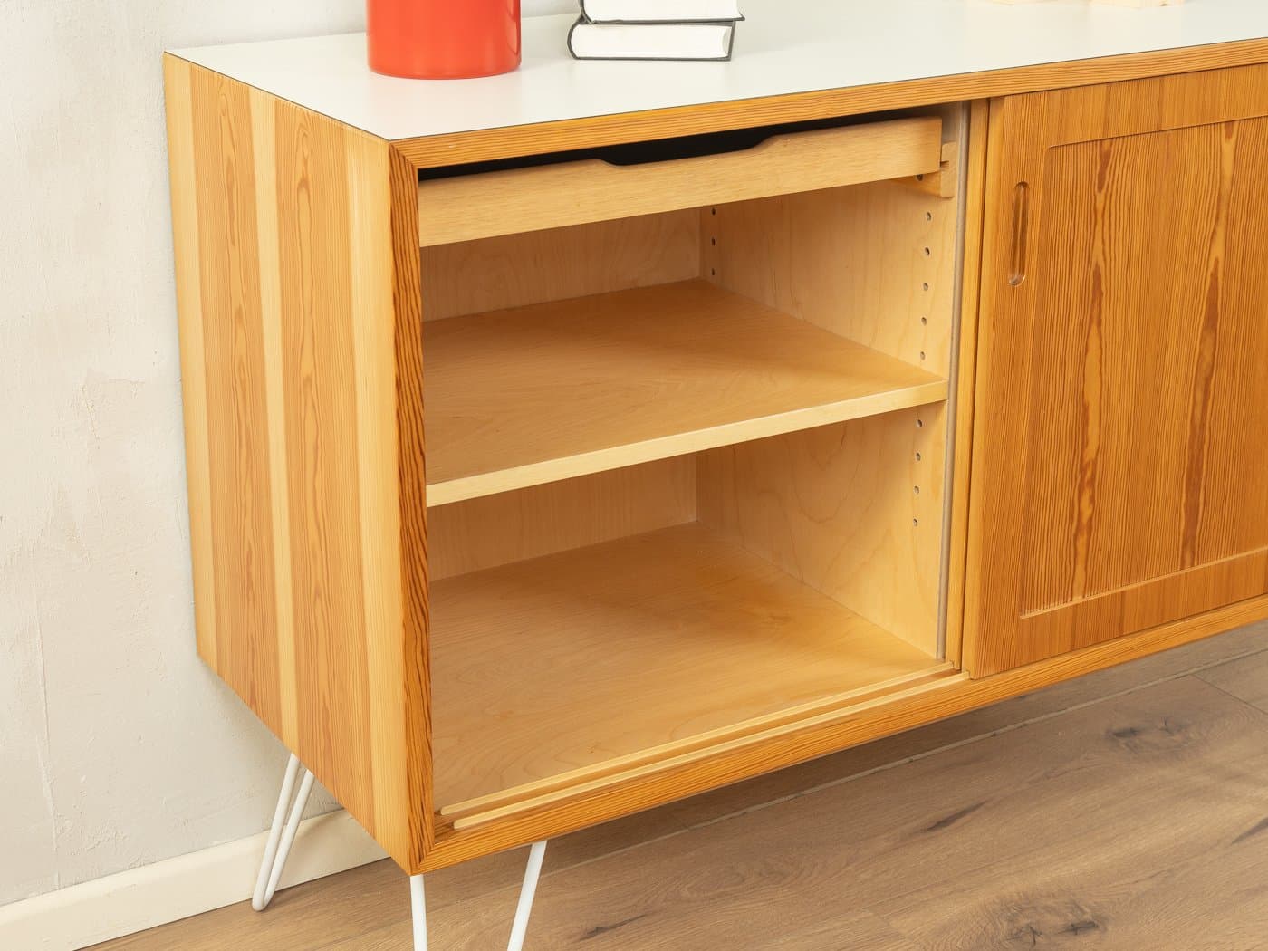 Komoda, jesion beżowy, proj. P. Hundevad, Hundevad&Co., Dania, lata 60. - 278376