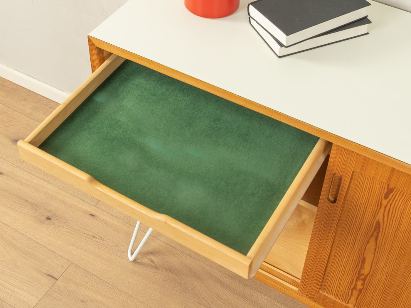 Komoda, jesion beżowy, proj. P. Hundevad, Hundevad&Co., Dania, lata 60. - 278377