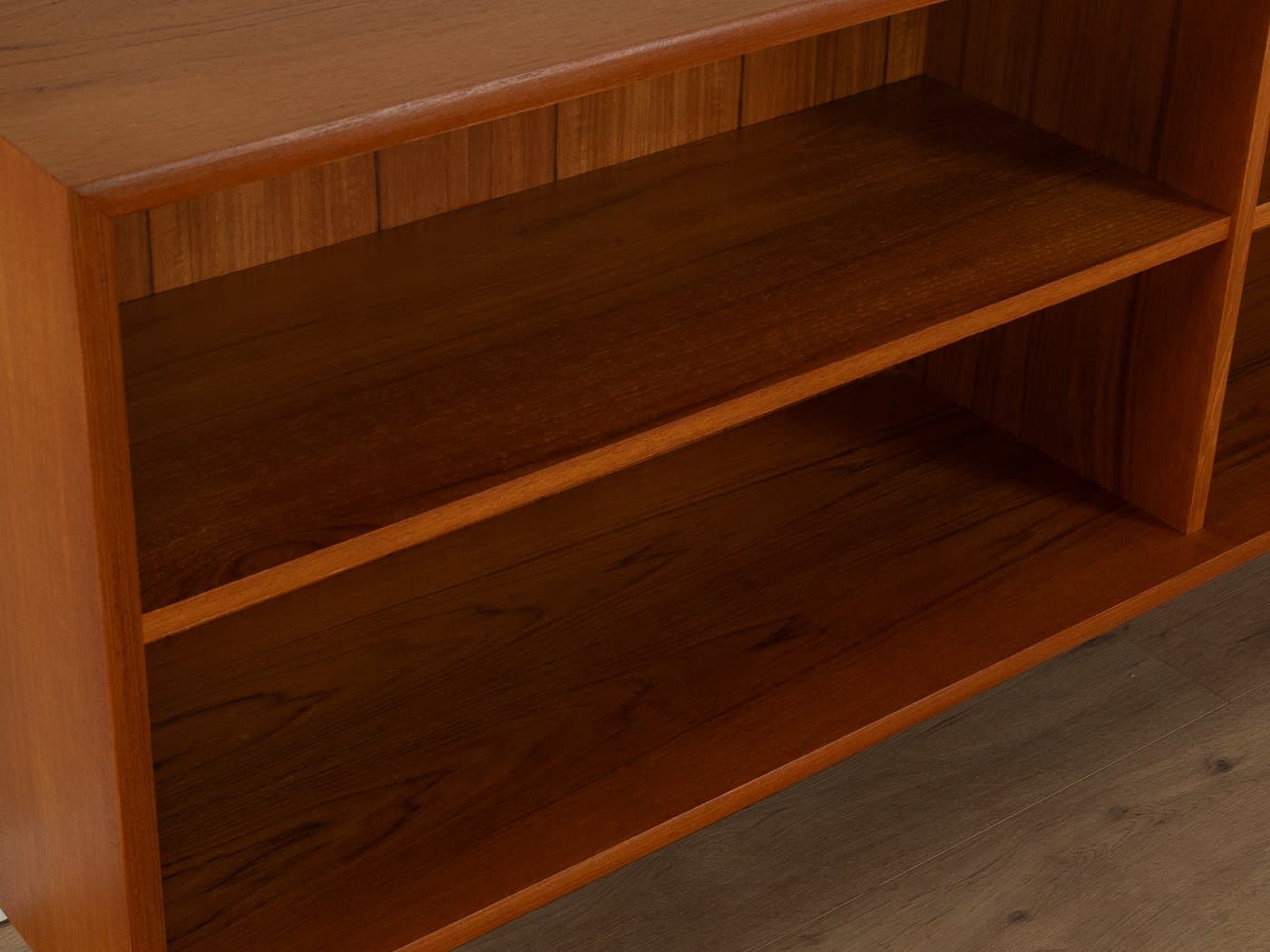 Komoda, teak brązowy, stal czarna, WK Möbel, Niemcy, lata 60. - 279822