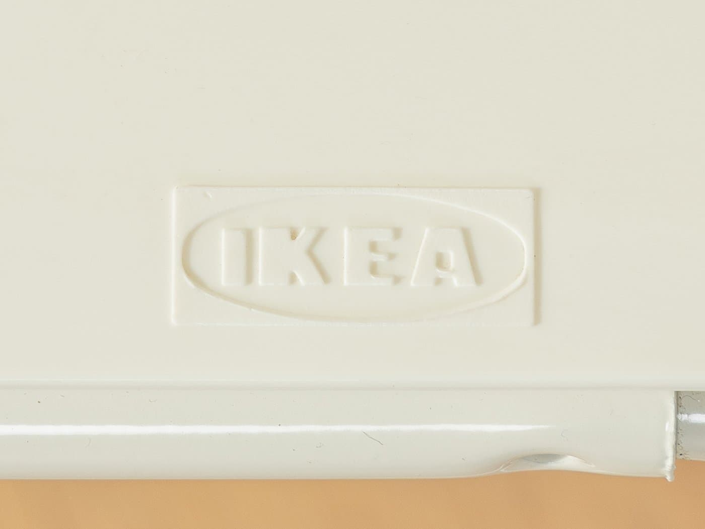 Zestaw czterech krzeseł składanych, biały, metal, plastik, proj. N. Gammelgaard, Ikea, Szwecja, lata 70. - 279808