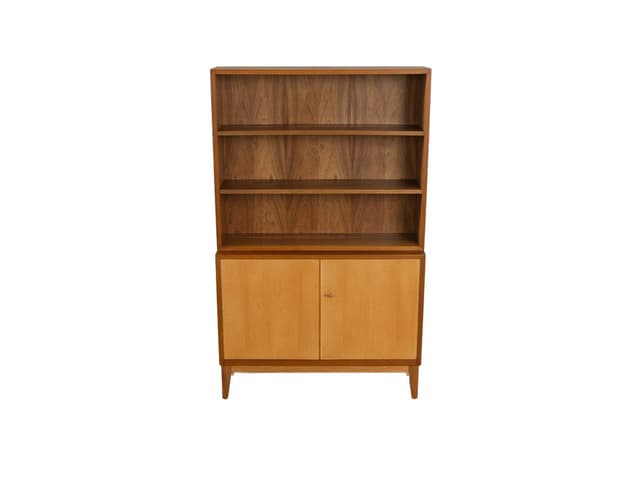 Komoda 9aF, orzech brązowy, proj. G. Satink, Niemcy, lata 50. - WYMIARY