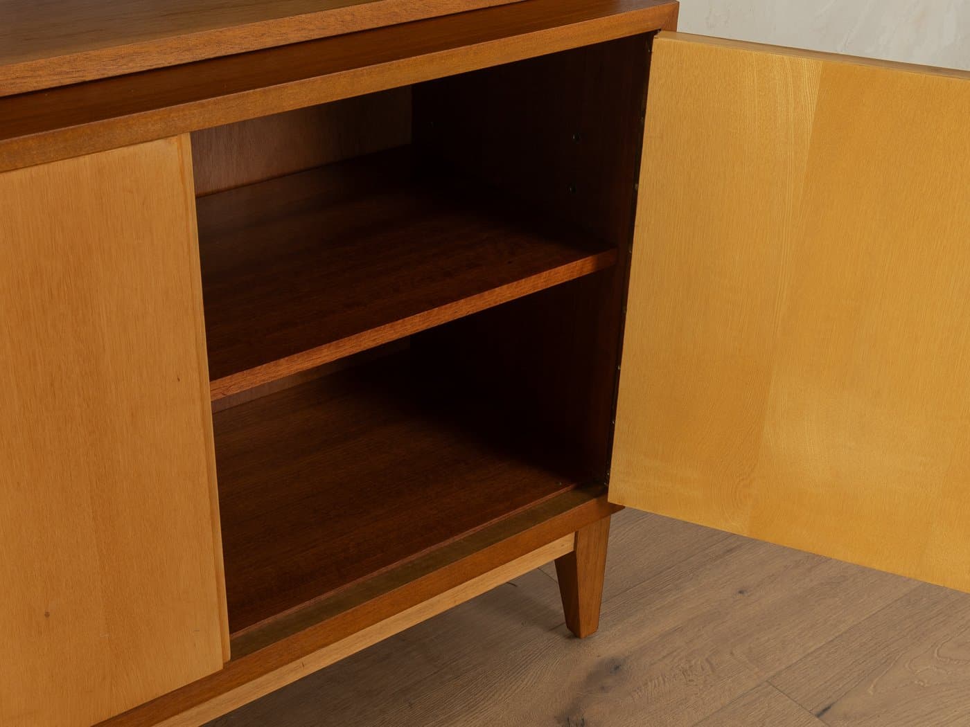 Komoda 9aF, orzech brązowy, proj. G. Satink, Niemcy, lata 50. - 282992