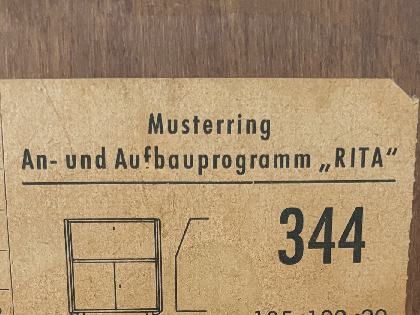 Sekretarzyk, jesion brązowy, Musterring, Niemcy, lata 50. - 282951