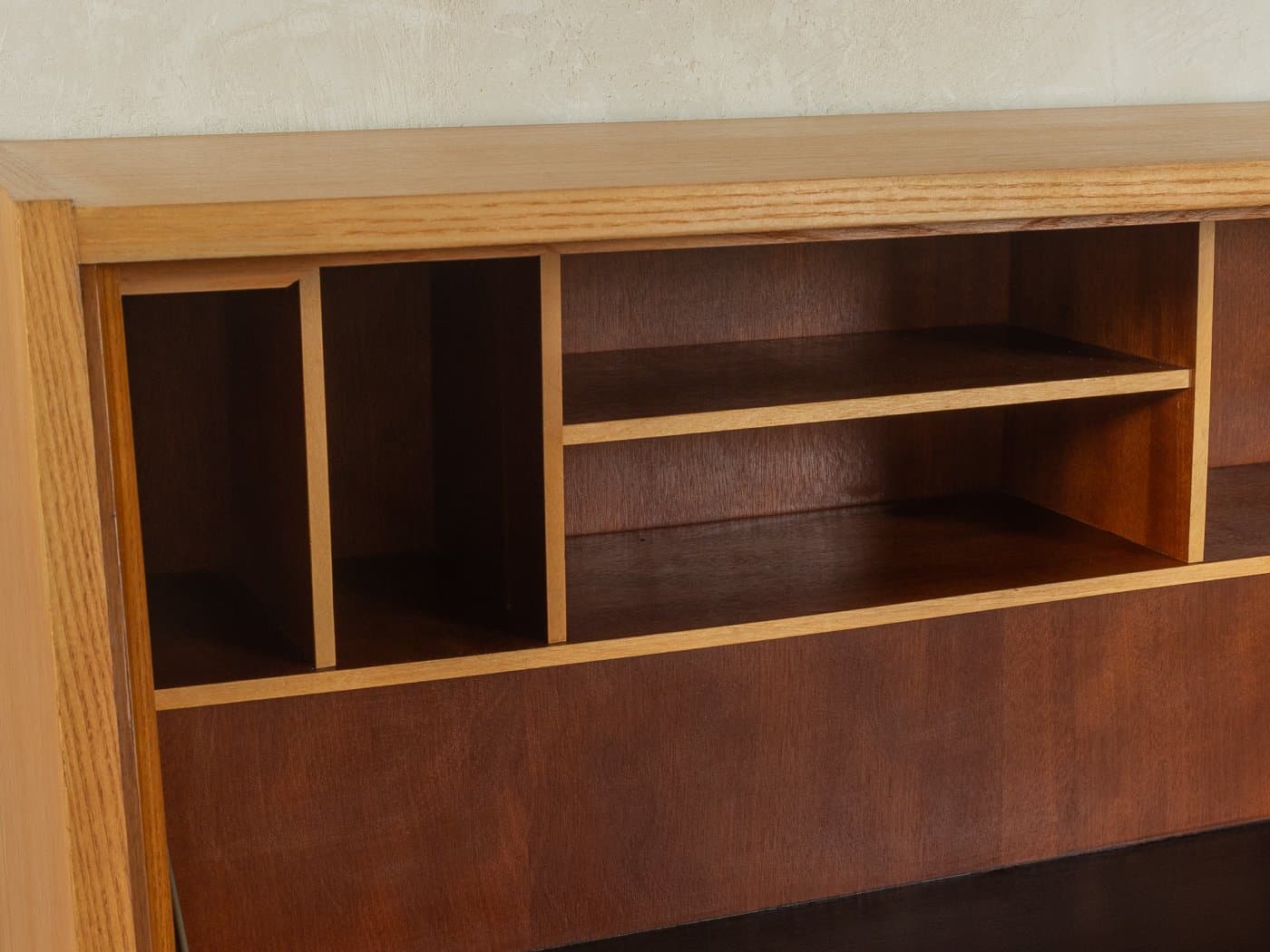 Sekretarzyk, jesion brązowy, Musterring, Niemcy, lata 50. - 282950