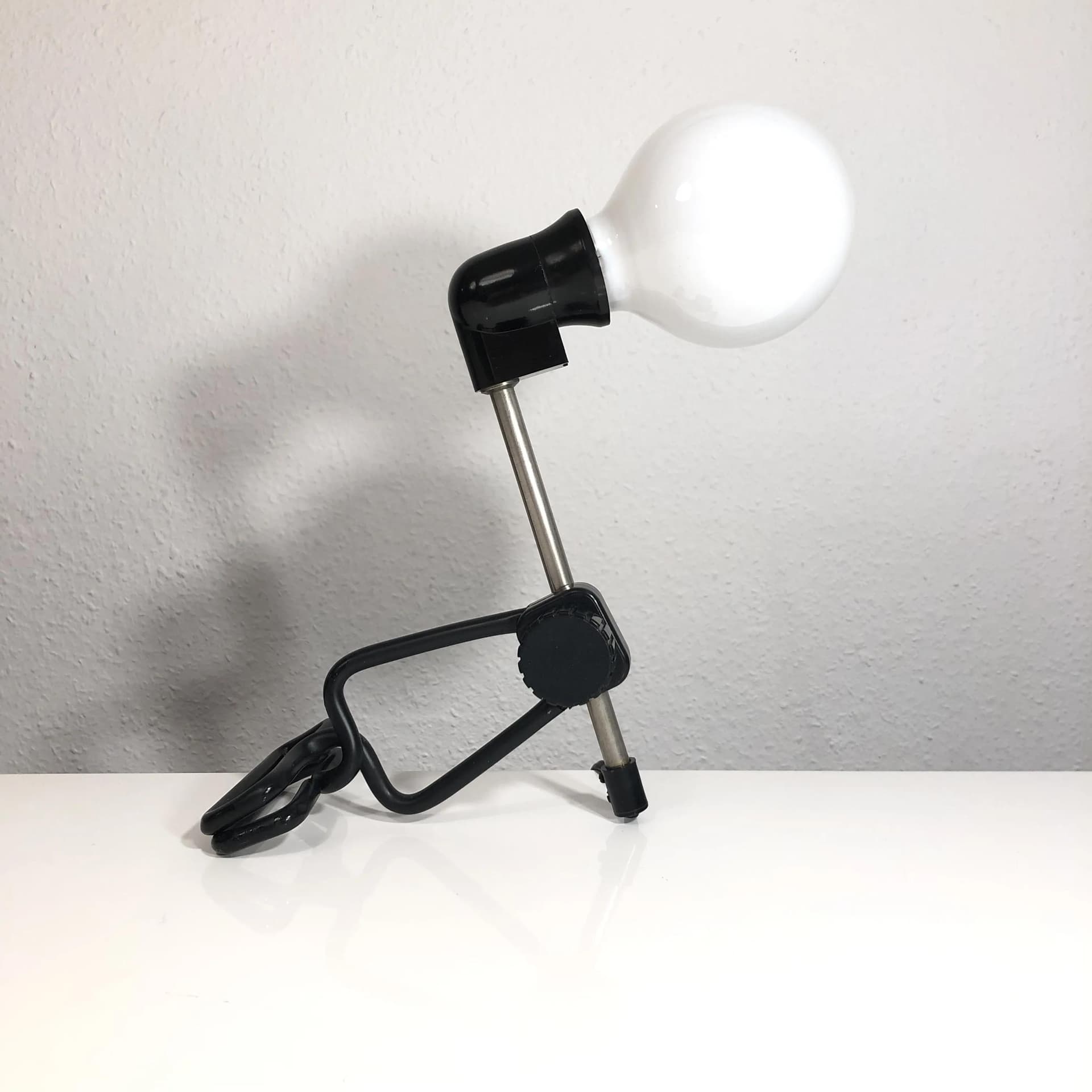 Kinkiet, bakelit czarny, Kaiser Leuchten, Niemcy, lata 70. - 20780