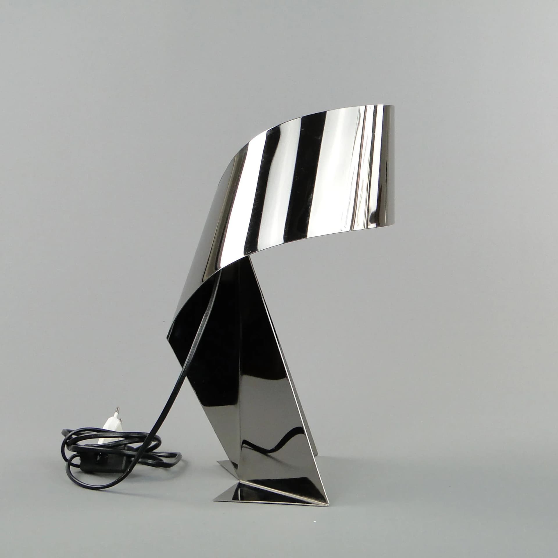 Lampa stołowa Ribbon, stal chromowana srebrna, Habitat, Wielka Brytania, XXI w. - 20971