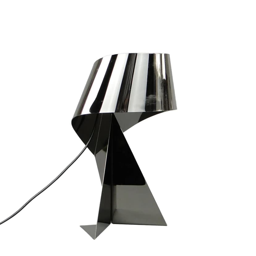 Lampa stołowa Ribbon, stal chromowana srebrna, Habitat, Wielka Brytania, XXI w.