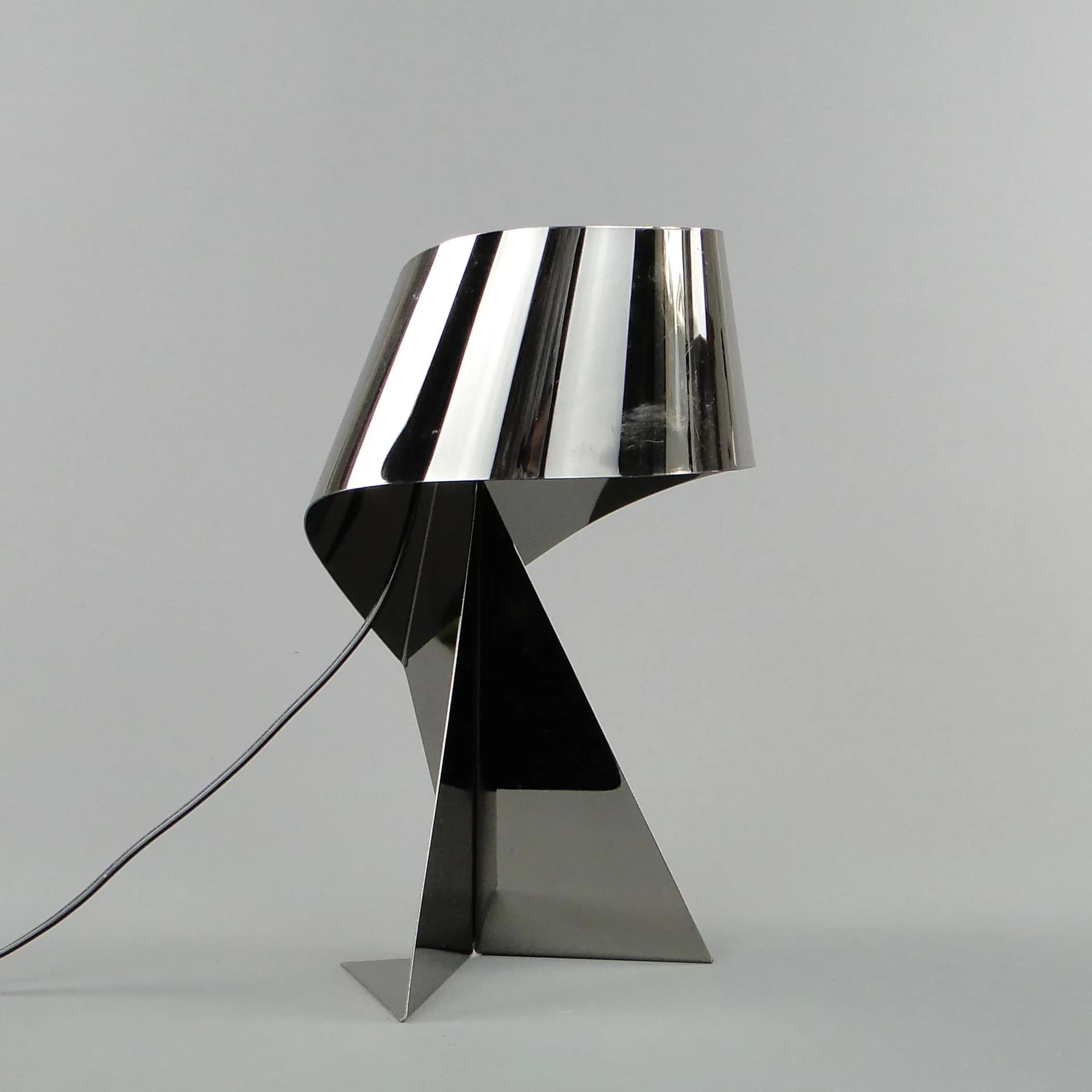 Lampa stołowa Ribbon, stal chromowana srebrna, Habitat, Wielka Brytania, XXI w. - 20978
