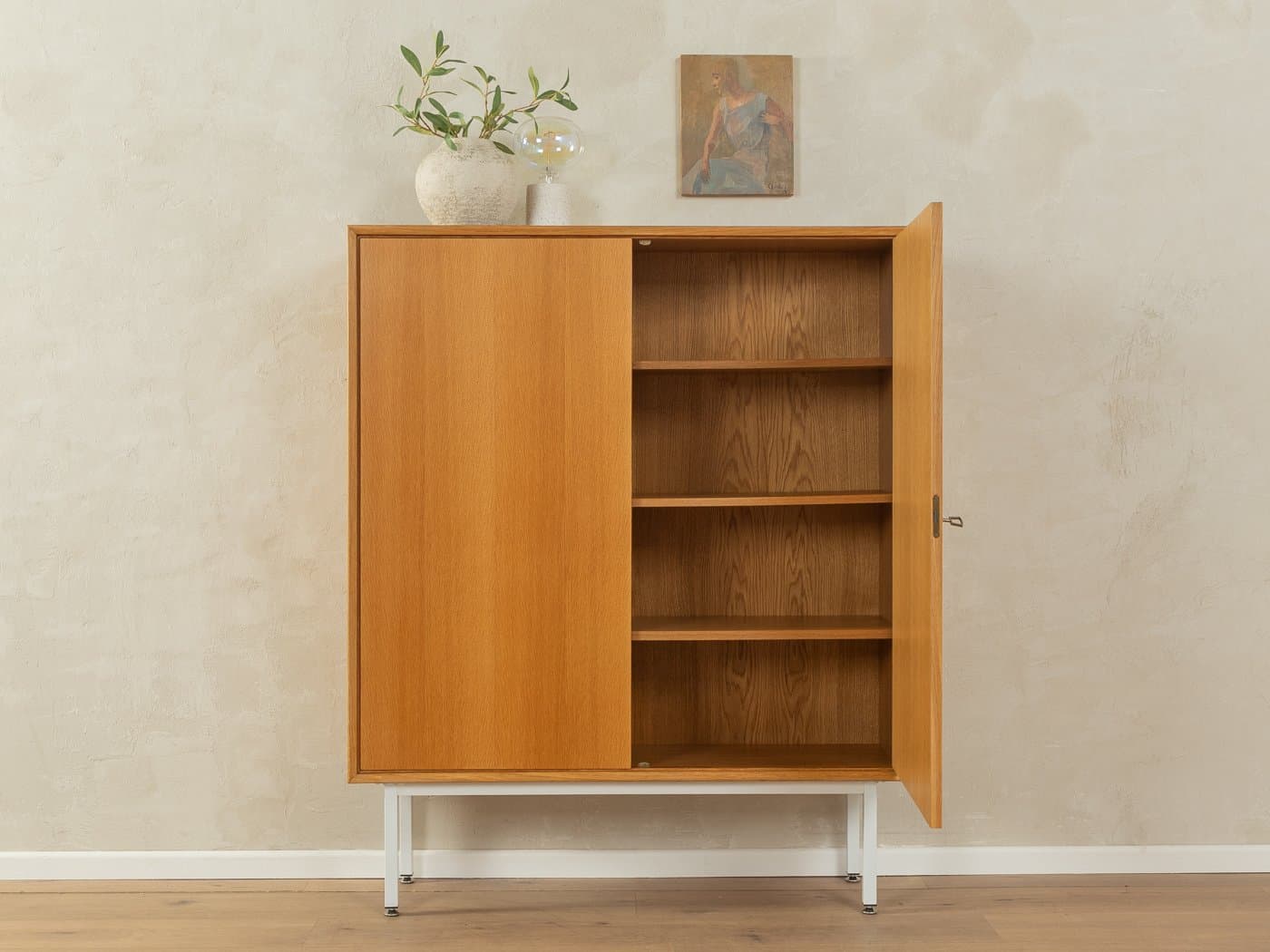 Komoda, brązowy, dąb, Niemcy, lata 60. - 282773