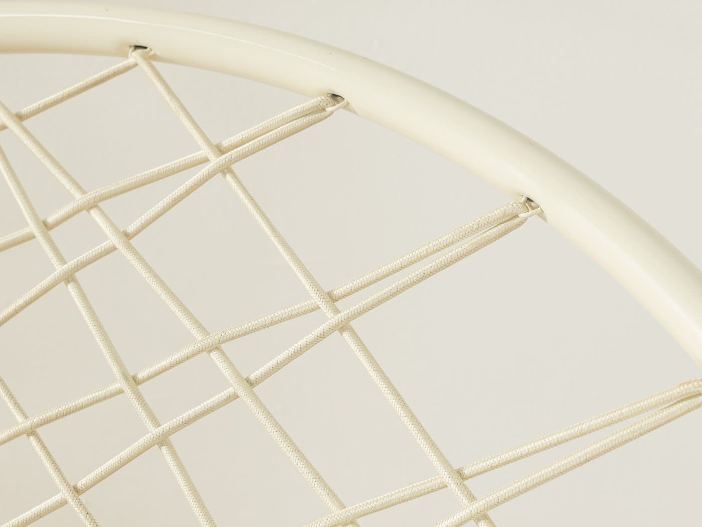 Fotel bujany Axvall, metal biały, proj. N. Gammelgaard, Ikea, Szwecja - 282739