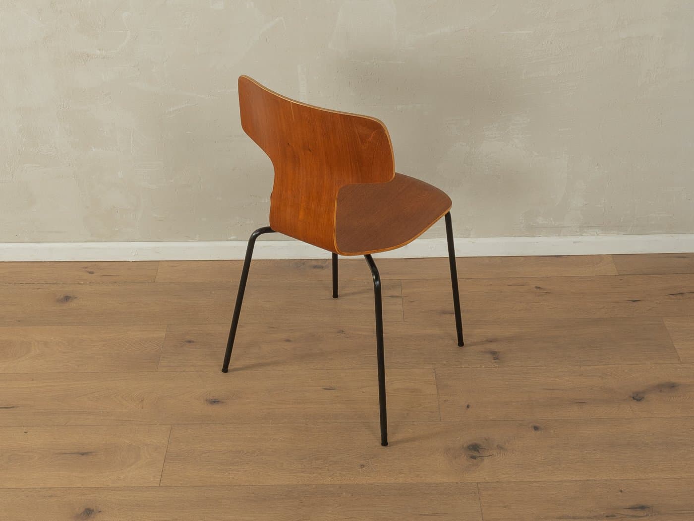 Zestaw czterech krzeseł Model 3103 Hammer, teak brązowy, proj. A. Jacobsen, Fritz Hansen, Dania, lata 60. - 282709