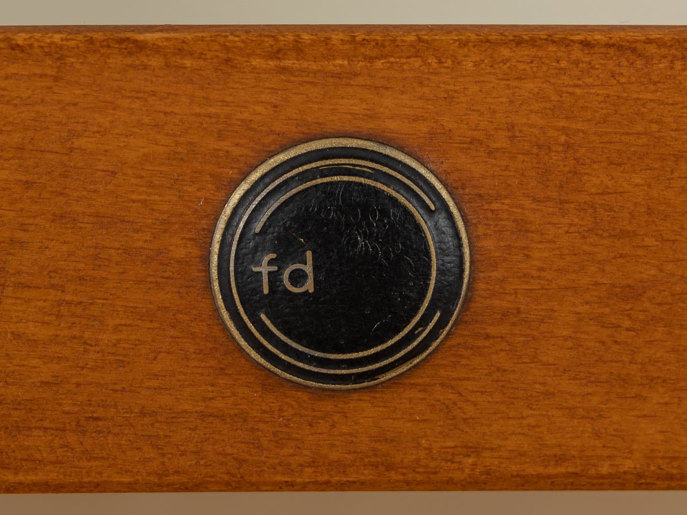 Fotel FD-109, buk brązowy, tkanina szara, proj. O. Wanscher, France & Son, Dania, lata 50. - 282627