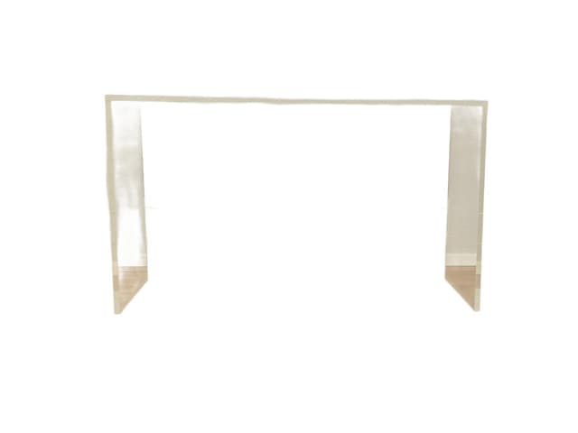 Desk, transparent acrylic, Germany, 1960s. - DIMENSION