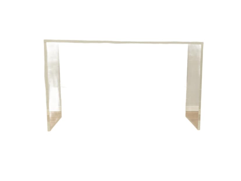 Desk, transparent acrylic, Germany, 1960s.