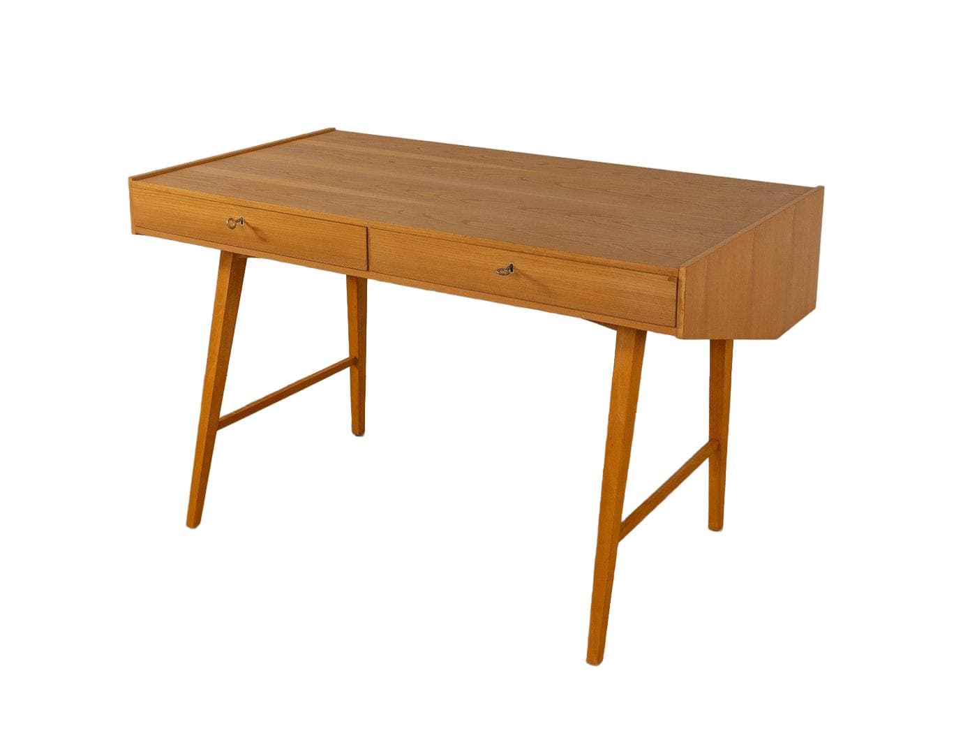 Freestanding Desk, brown ash, Germany, 1950s