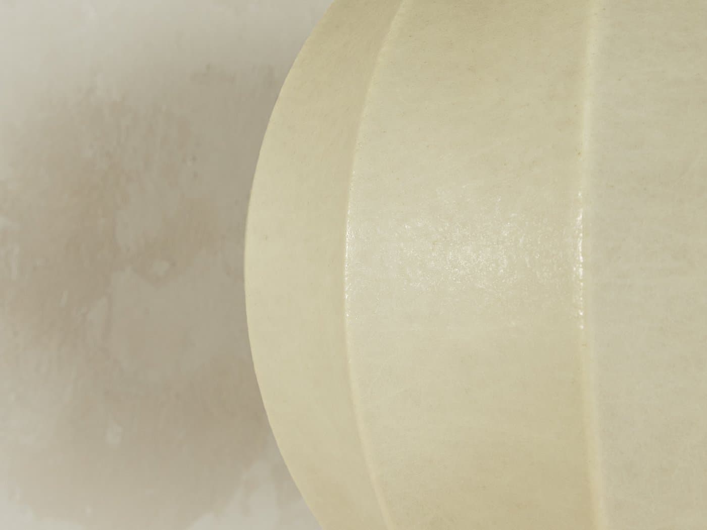 Lampa wisząca Cocoon, beżowy, żywica, proj. A. Castiglioni, Goldkant, Niemcy, lata 60. - 282481