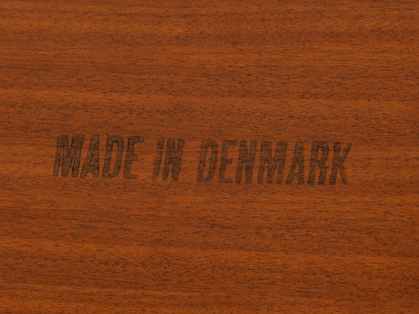 Set of three nesting tables, brown teak, by K. Kristiansen, Denmark, 1960s. - 282454