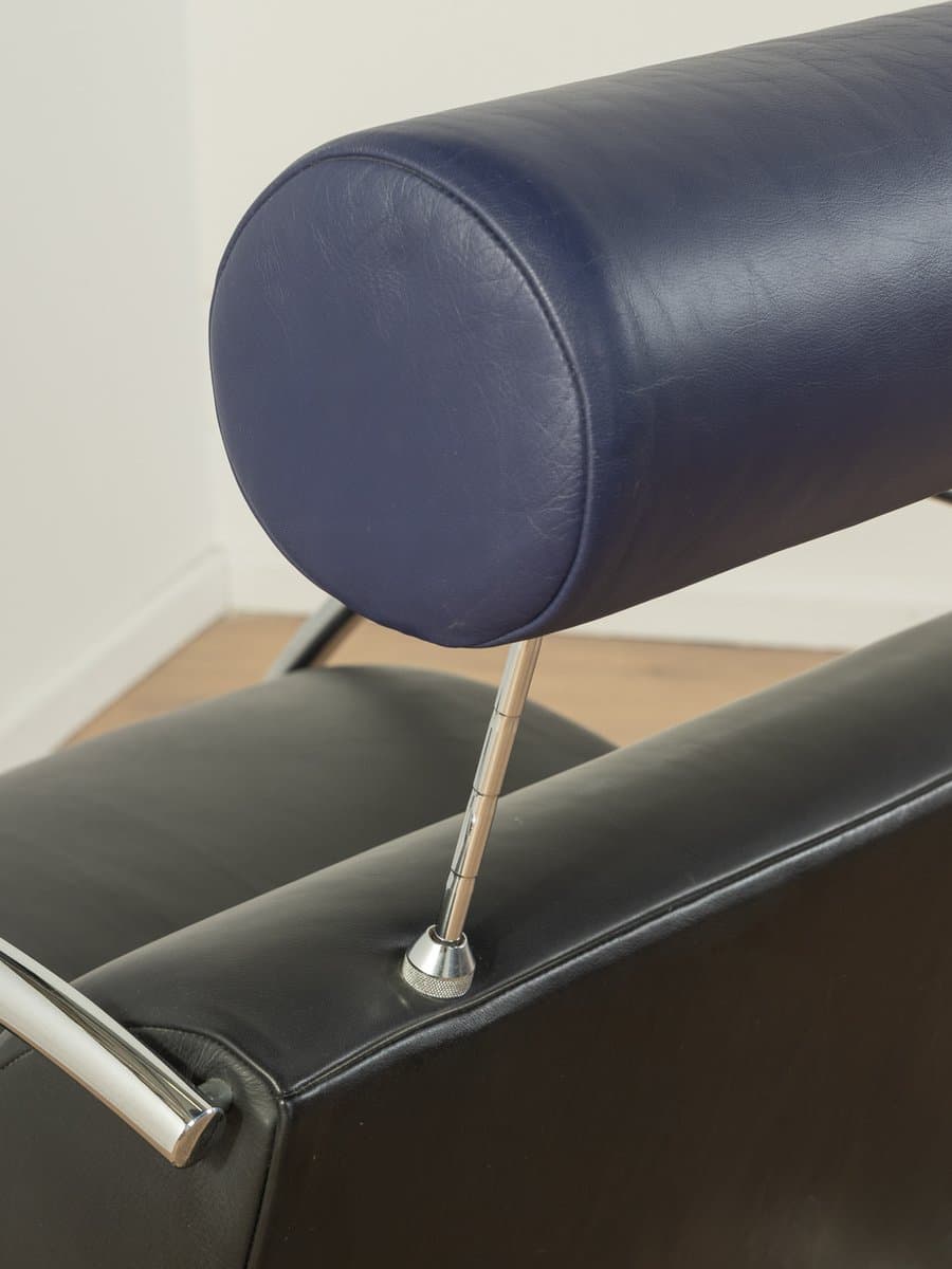 Fotel Zyklus, czarny, skóra, proj. P. Maly, Niemcy, lata 80. - 282430