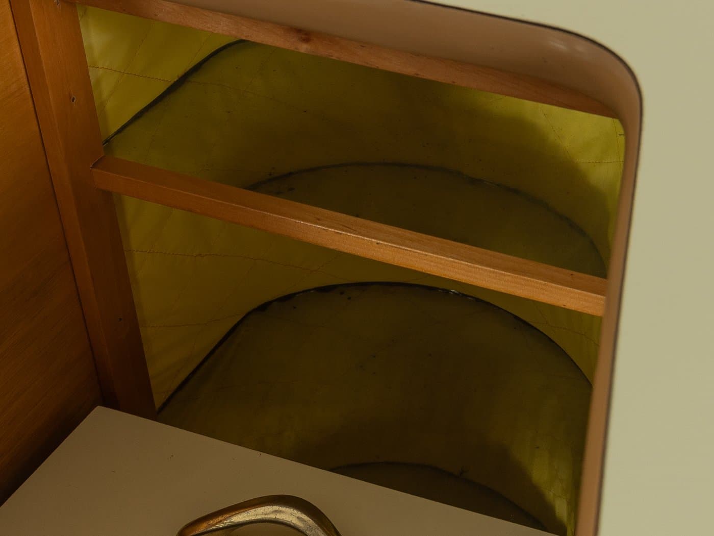 Barek, brązowy, rattan, drewno, Niemcy, lata 60. - 282424