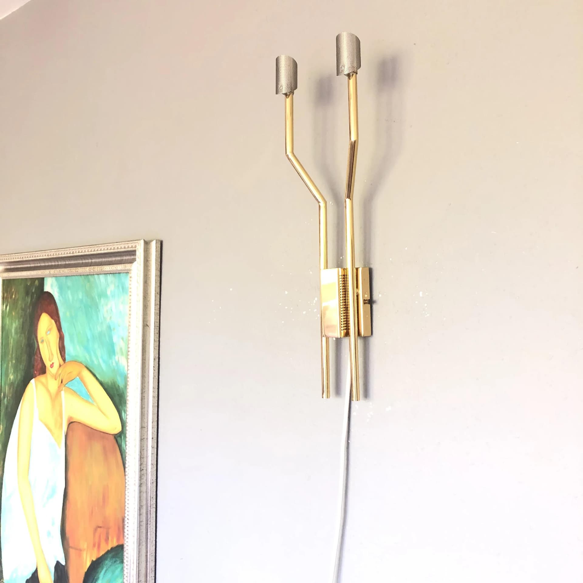 Para kinkietów, złocony mosiądz, Baulmann Leuchten, Niemcy, lata 90. - 20765