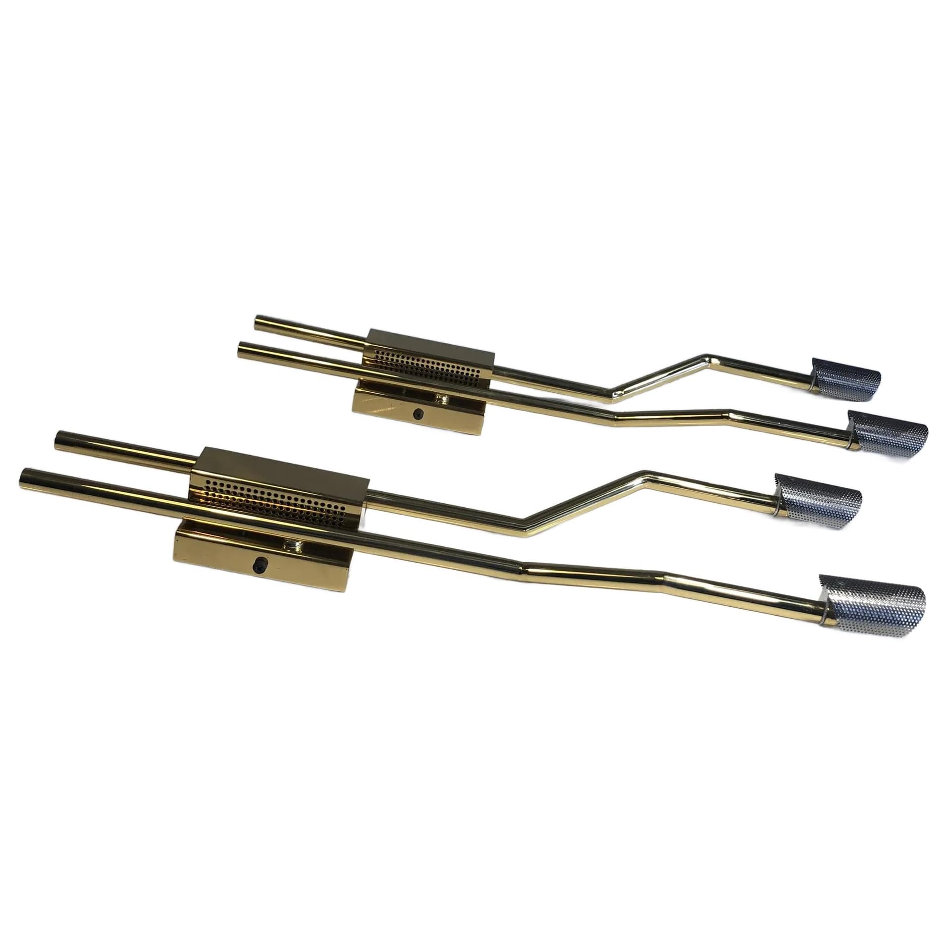 Para kinkietów, złocony mosiądz, Baulmann Leuchten, Niemcy, lata 90.