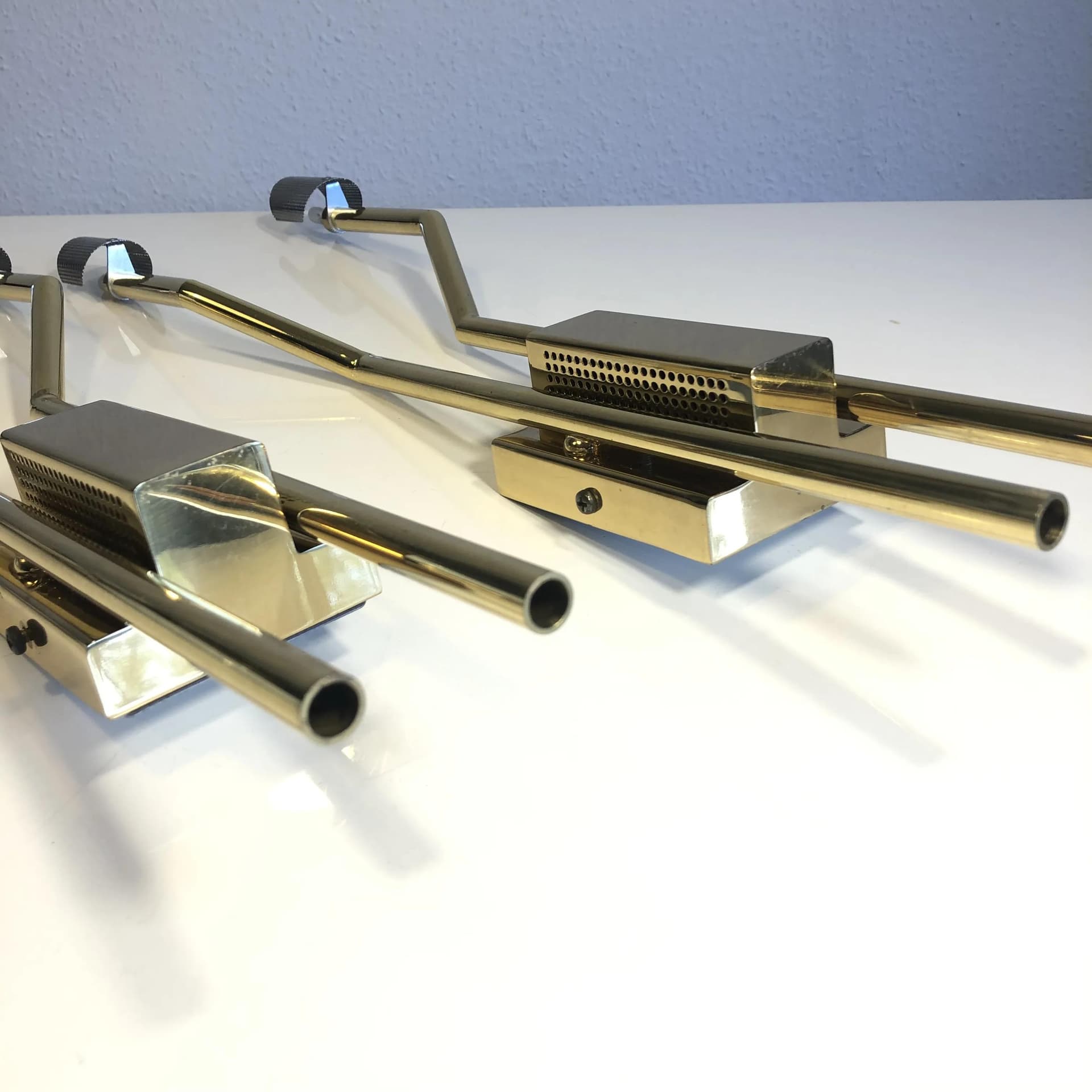 Para kinkietów, złocony mosiądz, Baulmann Leuchten, Niemcy, lata 90. - 20763