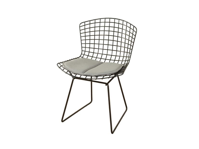 Krzesło Model 420 Bertoia, metal czarny, proj. H. Bertoia, Knoll, USA, lata 40.
