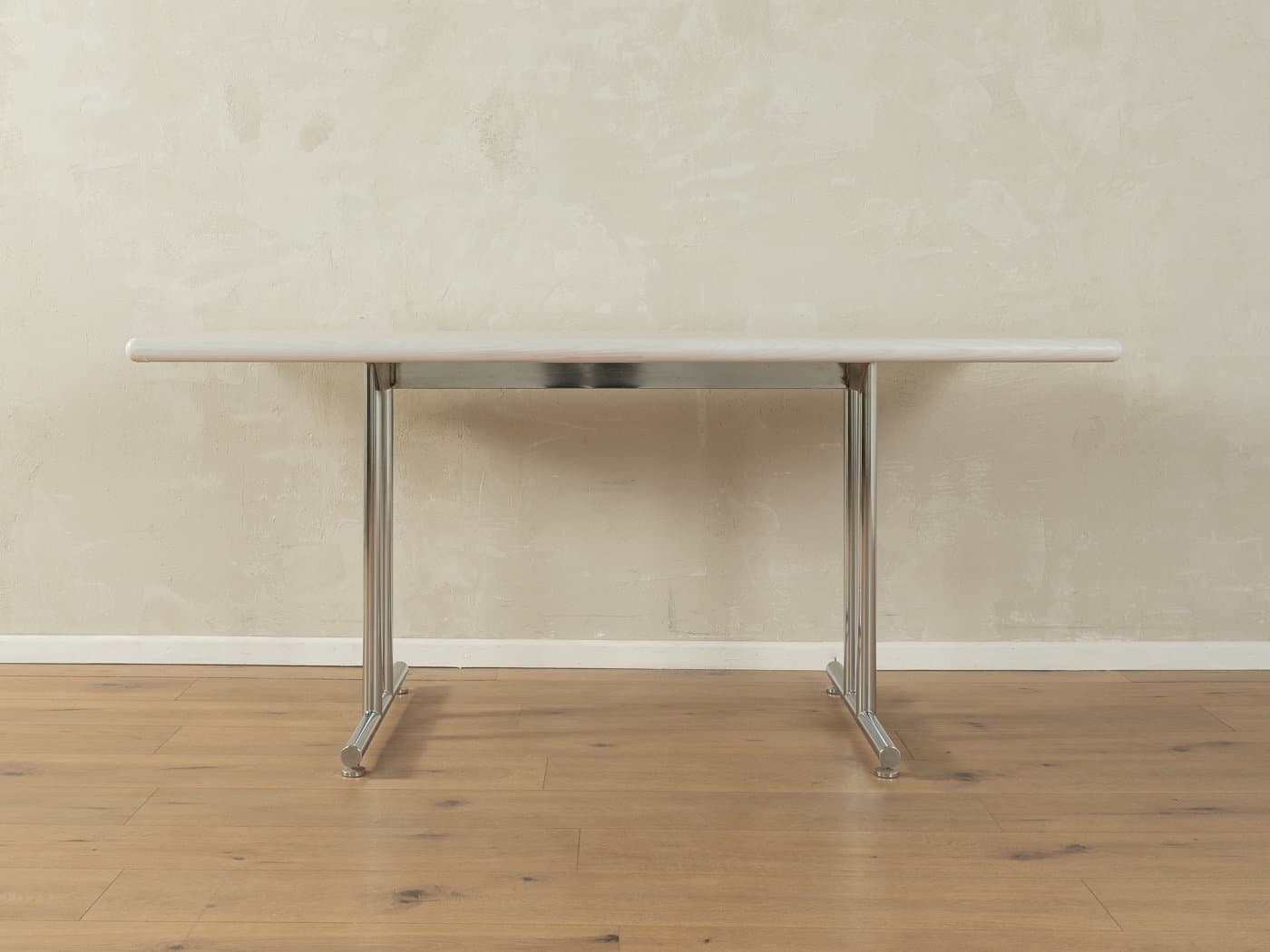 Dining Table, white ash, chromed steel, Germany, 1980s. - 283362