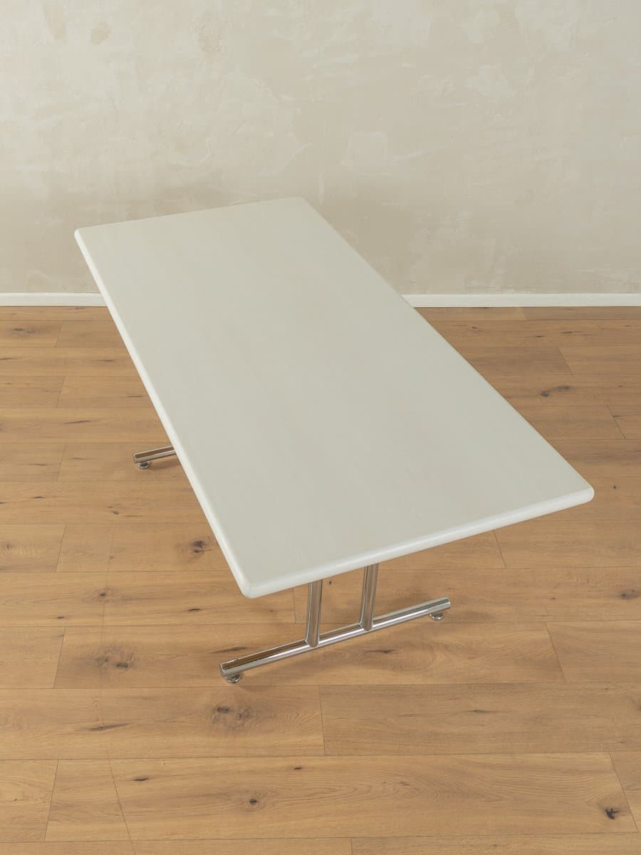 Dining Table, white ash, chromed steel, Germany, 1980s. - 283360